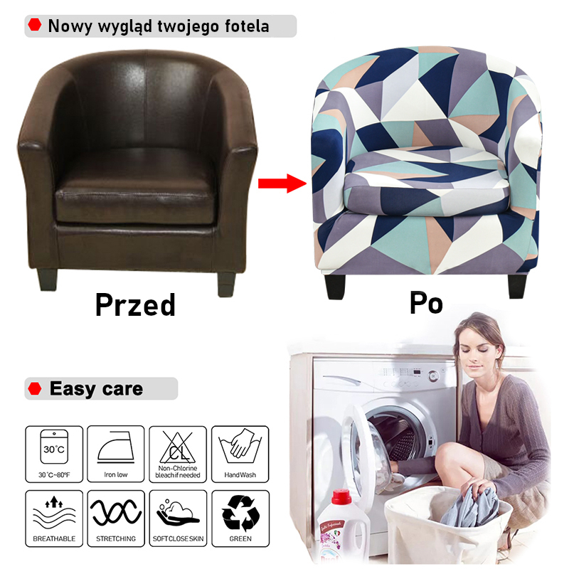 Pokrowiec na fotel - renowacja.